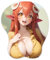 3D Mauspad mit Silikon Brüste Mousepad mit Handauflage. Anti Rutsch Anime Manga Maus Pad Handgelenkauflage für Büro (Miia)