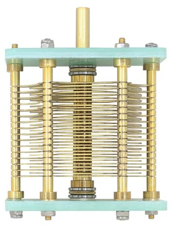 EEQANAO For Condensador Variable de sección única 10-330PF Condensador Variable de Aire for Circuito de sintonización de Cielo de 150 W Instrumentos eléctricos