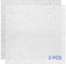 Uadme Placa de Acrílico 3mm, 2 Láminas Acrílicas con Purpurina, Placa Acrilico Transparente Brillante, 30,5 x 30,5 cm, para Decoración de Bricolaje, Artesanía, Corte, Grabado(Papel de plata)