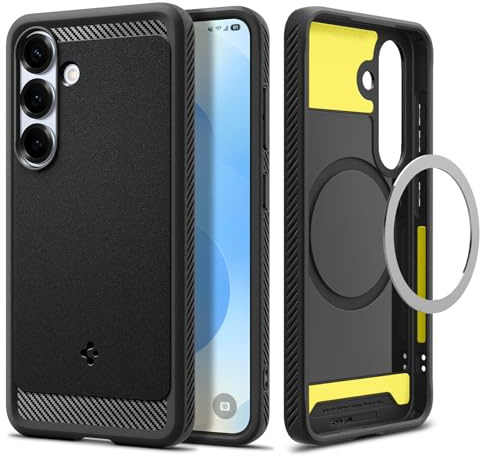 Spigen Rugged Armor MagFit Case for Samsung Galaxy S25 Plus - Matte Black