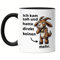 Hey!Print Ich kam sah und hatte direkt keinen Bock mehr Tasse Schwarz Geschenkidee für Ziegenfans witziges Ziegenmotiv