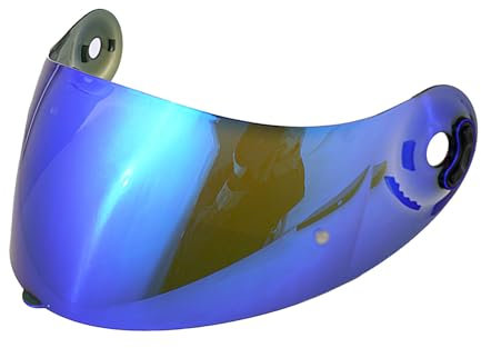 Visiera Casco per Nolan X-803 X-802 X-702 X-661 X603,Sostituzione della Visiera della Lente del Casco del Parabrezza del Motociclo(Blu cromo)