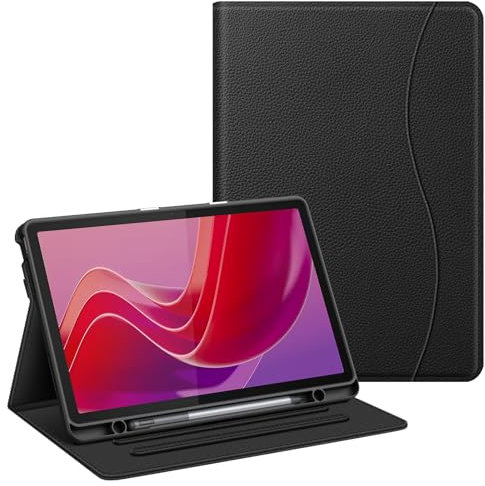 Fintie Funda con soporte para lápiz para Lenovo Tab M11 (TB330) de 11 pulgadas 2024, carcasa trasera de TPU suave con ranuras para documentos y vista multiángulo, no para Lenovo Tab P11 de 11