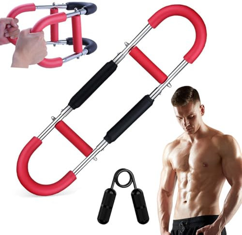 Herren Armtrainer & Brusttrainer - Tragbare Federwiderstandsausrüstung für Heimtraining - Effektives Krafttraining für Arme & Brust Fitness