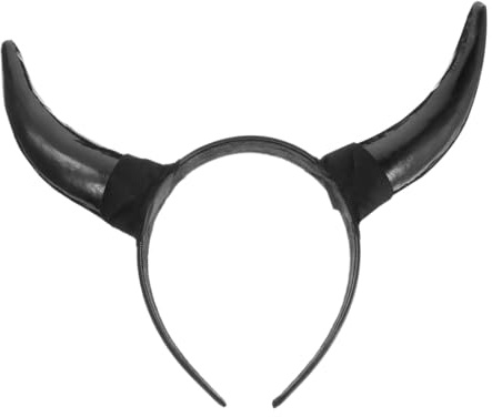 DECORNIJIA Halloween Horn Stirnband Kopfbedeckung für Erwachsene und Junge Mädchen für Kostüm-accessoires Partys und Fotoshootings