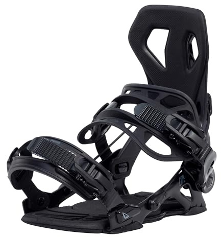 SP BINDINGS Snowboard Binding Core | Color: Black | Size M | Patented FASTEC System | Hybrid with Fast Entry + Strap in | Performance + Comfort | for Women & Men
