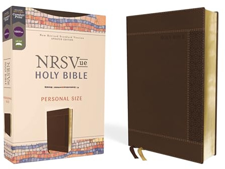 NRSVue, Holy Bible, Personal Size, Leathersoft, Brown, Comfort Print