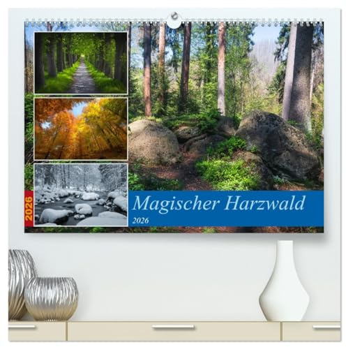 Magischer Harzwald (hochwertiger Premium Wandkalender 2026 DIN A2 quer), Kunstdruck in Hochglanz: Bäume sind verholzende Samenpflanzen, die eine ... wichtige Sauerstoff-Spender. (CALVENDO Natur)