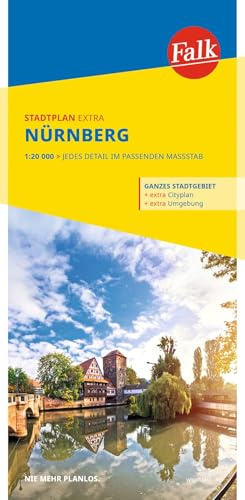 Falk Stadtplan Extra Nürnberg 1:20.000: mit Ortsteilen von Feucht, Fürth, Heroldsberg, Oberasbach, Röthenbach a. d. P.,