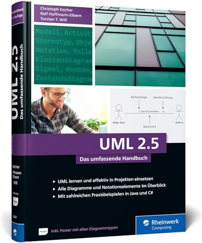 UML 2.5: Das umfassende Handbuch (Ausgabe 2021) – inkl. DIN A2-Poster mit allen Diagrammtypen