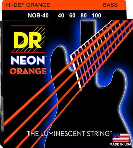 DR Strings NOB-40 Saiten für Bassgitarren (HI-DEF Neon)