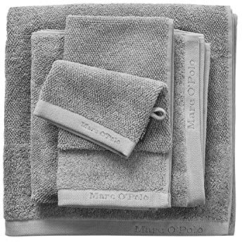 Marc O'Polo Timeless Uni Badetuch, Frottee, Baumwolle, gewebt, 600 g/m², Grey, 16 cm x 22 cm