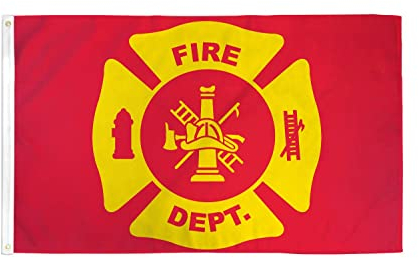 AZ FLAG - Flagge Usa Feuerwehrmann - 150x90 cm - Vereinigten Staaten Von Amerika Fahne 100% Polyester mit Messing-Ösen - 110g