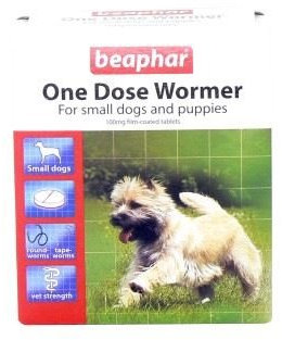 (10 Pack) Beaphar - One Dose Wormer for Small Dogs & Puppies 3 Tabs