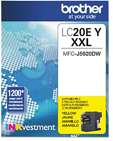 Brother LC20EY Super High Yield Yellow Ink Cartridge