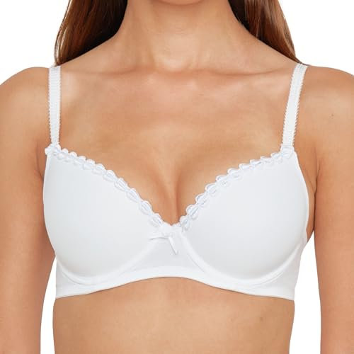 Susa Wiesn-Zauber Dirndl-BH 8025 mit Push-Up-Schalen Sujetador, Blanco (weiß 003), 90D para Mujer