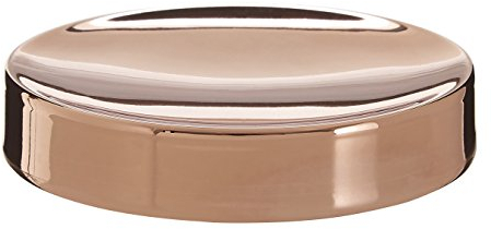 Premier Housewares Clara Soap Dish, Stainless Steel, Stainless-Steel, Rose Gold, 11 x 11 x 2 cm