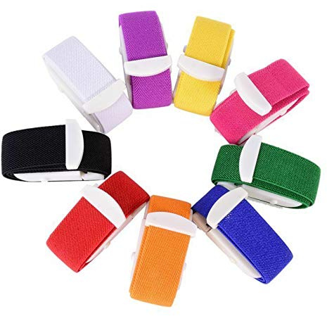 SUPERTOOL Medical Tourniquet with Buckle for Outdoor Emergency First Aid Blood Stop Belt Intravenous Quick and Slow Release (Red, 1 Pack)