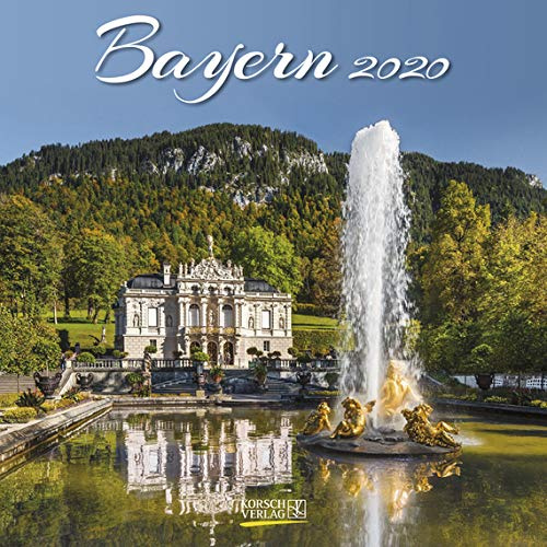 Bayern - Broschur Kalender 2020 - Korsch-Verlag - Kalender mit Platz zum Eintragen - offen 30 cm x 60 cm