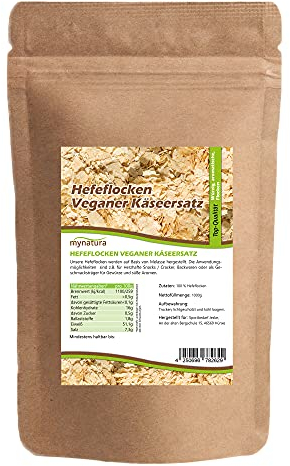 Mynatura Hefeflocken Beutel | Veganer Käseersatz I Kochen I Backen I Müsli I Porridge I Käsecracker (1x 1000g)