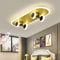 LED Kinder Deckenlampe Moderne Cartoon Skateboard 32W Deckenleuchte Kinderzimmerlampe Dimmbar Fernbedienung Acryl Kronleuchter Jungen Mädchen Schlafzimmer Deckenlicht Innenbeleuchtung