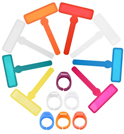 IDISON Lot de 14 Outils de dyslexie pour Enfants, 8 Bandes de Lecture guidées par Les Doigts avec 6 Anneaux de Doigt, Bandes de Lecture en surbrillance, signets pour la Lecture.