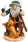 Rudolphs Schatzkiste Räucherfigur Förster mit Hund bunt Höhe 20cm NEU Rauchen Rauchfigur Rauchmann Räucherfigur Räucherkerze Smoker Kerze Figur Mann Holz Seiffen Erzgebirge Holz Schnee Dekoration
