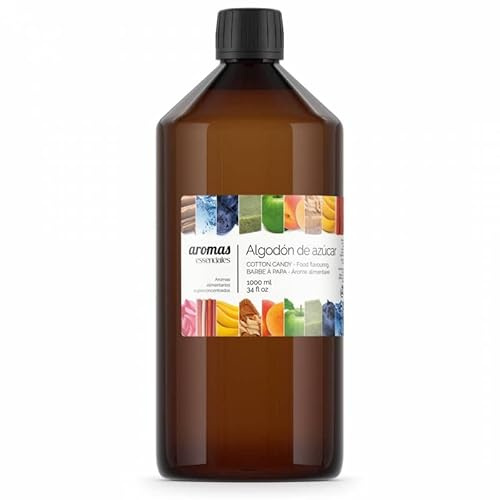 Essenciales Lebensmittelaroma Zuckerwatte konzentriert - 1 L - Aromaextrakt zum Backen, für Desserts und Getränke