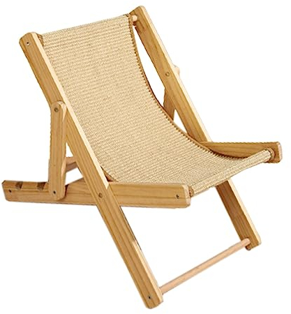 Fonowx Katzenstuhl Lounge Katzenbett Hängematte Katzen Hochbett Haustierbett für kleine Hunde Kaninchen, Beigefarbenes Sisal