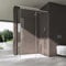 doporro Box Doccia 100x120x195cm, Cabina Doccia Angolare con Porta Scorrevole Soft-close Vetro di Sicurezza ESG Vetro Trasparente Incluso Rivestimento Ravenna12K-Plus
