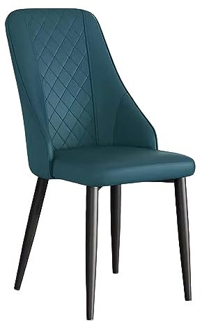 KAMPCO Chaises de Salle à Manger Chaises latérales Confortables en Cuir PU avec Pieds en métal Noir pour Cuisine, Salle à Manger, Salon, Restaurant