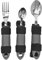 Adaptive Utensils Set, Easy Grip Silverware for Parkinson's, Arthritis, Non Weighted Holder Stainless Steel Spoon, Fork, Knife, Ideal for Elderly, Disabled