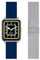 Breil, Smartwatch SBT-2, con Doppio Cinturino Intercambiabile in Silicone Blu con Pattern Breil Tribe e in Maglia Mesh Silver, Cassa Nera, Connettività Bluetooth, Chiusura ad Ardiglione