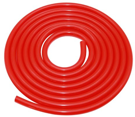 Hosifiy Rot Silikon Vakuumschlauch 3x7mm(ID x OD), 2m Flexibler Silikon Unterdruckschlauch Auto 3mm Vakuum Silikonschläuche für Motor