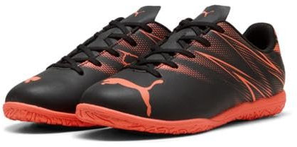 PUMA Unisex Kinder Attacanto It Jr Fussballschuh, Puma Black Glowing Red, 35 EU