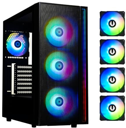 Boitier PC Moyen Tour BITFENIX Fang ARGB (Noir)