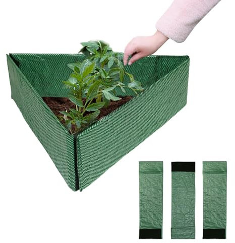Sirseon Raised Bed Liner, Garden Container for Vegetables, Garden Container, Fabric Planter, Freely Combinable Plant Boxes, Garden Plant Beds, Raised Beds for Designing and Managing Your Garden
