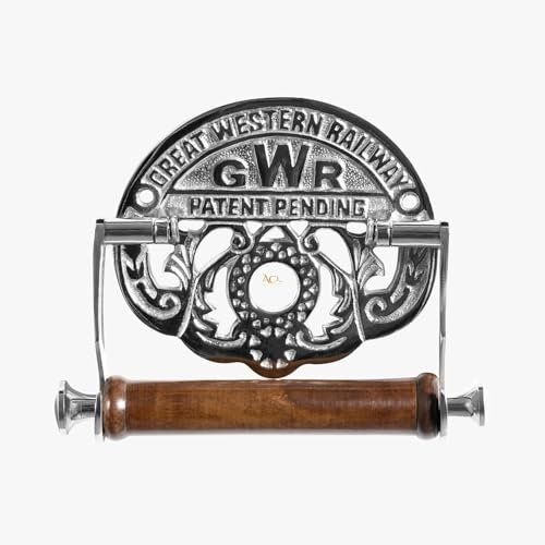 GWR Nickle Toilet Roll Holder Victorian Style Toilet Paper Holder for Bathroom