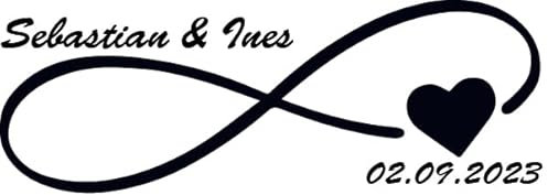 Personalisierte - 28 Temporäre Tattoos - Vorübergehendes Haut Tattoo - ablösbar - Unendliche Liebe | Tattoo Hochzeit, Liebeserklärung, Verlobung