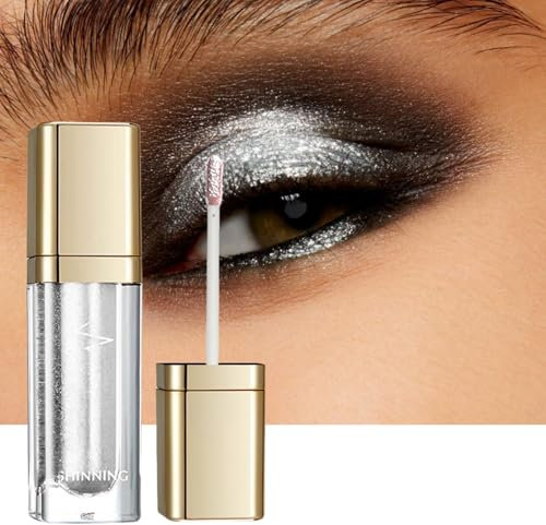 Glitzer Lidschatten,Glitzer Lidschatten Flüssig,Liquid Eyeliner,Lidschattens Stift,Creme Lidschattens Stift,Lidschattenstift Wasserfest