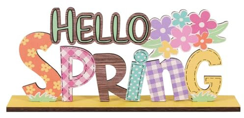 Ostern Schriftzug Easter Frohe Spring Tischdeko,Osterdeko Desktop Ornament Frühling Ostern Party Festival Dekoration Zuhause Wohnzimmer Schlafzimmer Tischdeko