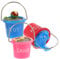 KONTONTY 3pcs Miniature Beach Bucket Resin Dollhouse Decor for Coastal Christmas Ornaments for Patio and Decoration