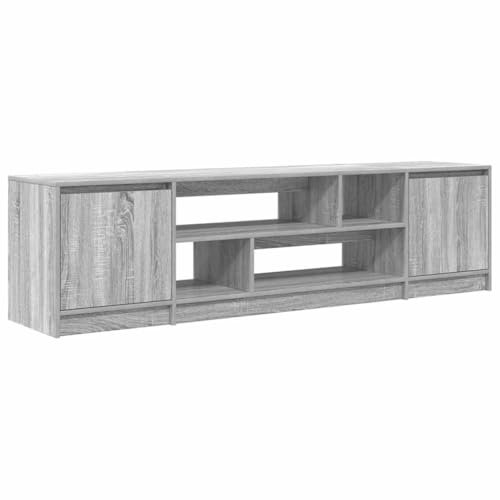 vidaXL TV-Schrank Grau Sonoma 188,5x41x50 cm Holzwerkstoff, TV-Ständer, TV-Lowboard, TV-Tisch, TV-Sideboard, TV-Möbel, Fernsehschrank, Lowboard