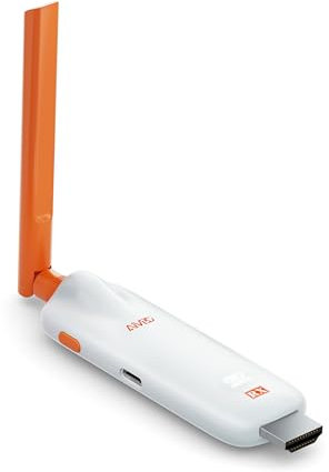 Ricevitore HDMI wireless TIMBOOTECH 5G, 1080P a 60 Hz, 50 m/165 piedi per laptop, TV box, DSLR per proiettore/TV/monitor per casa e ufficio, richiede trasmettitore abbinato (solo ricevitore)