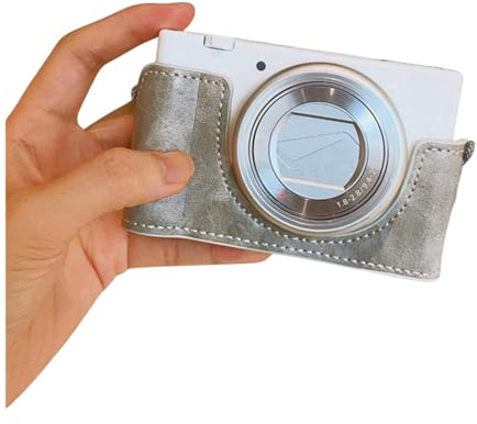 Elegant Camera Protective Base Half Case For ZV1 From Soft PU Leather With Tripod Compatibility Tripod Mount Shell