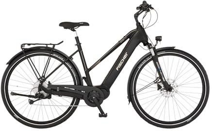 Fischer E-Bike Trekking VIATOR 4.2i Active Elektrofahrrad für Damen und Herren, RH 50, Mittelmotor 80 Nm, 36 V Akku