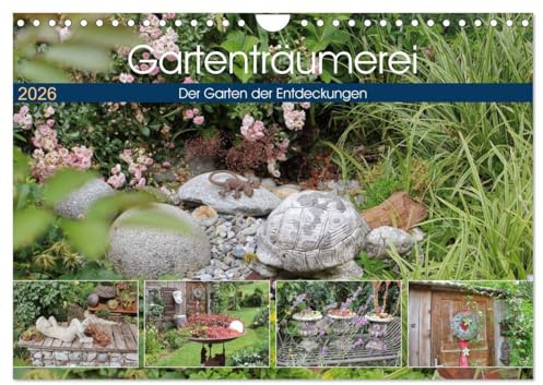Gartenträumerei (Wandkalender 2026 DIN A4 quer), CALVENDO Monatskalender: Ein Garten zum entspannen (CALVENDO Natur)
