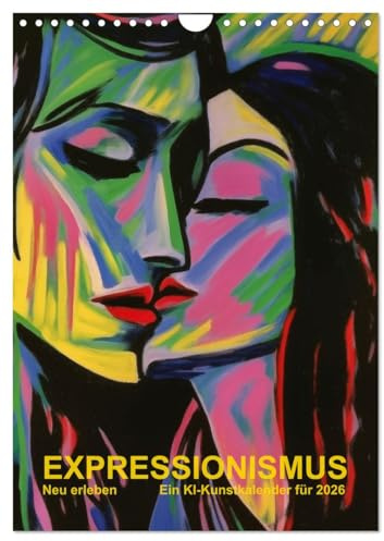 EXPRESSIONISMUS Neu Erleben Ein KI-Kunstkalender (Wandkalender 2026 DIN A4 hoch), CALVENDO Monatskalender: Dieser Kalender läßt Gefühl und Stil des ... Hilfe von KI neu erleben. (CALVENDO Kunst)