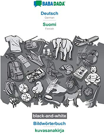 Deutsch - Suomi, Bildwörterbuch, BW: BABADADA German - Finnish, visual dictionary, BW