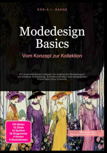 Modedesign Basics: Vom Konzept zur Kollektion: Ein praxisorientierter Leitfaden für angehende Modedesigner zur kreativen Entwicklung, Schnittkonstruktion und erfolgreichen Präsentation Ihrer Entwürfe.